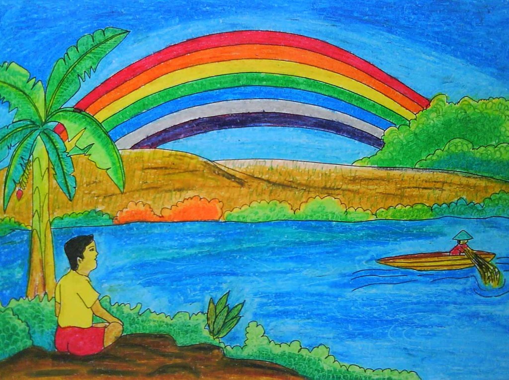 5 Cara Mudah Mewarnai Pemandangan Alam & Kumpulan Gambar +&nbsp;Sketsa